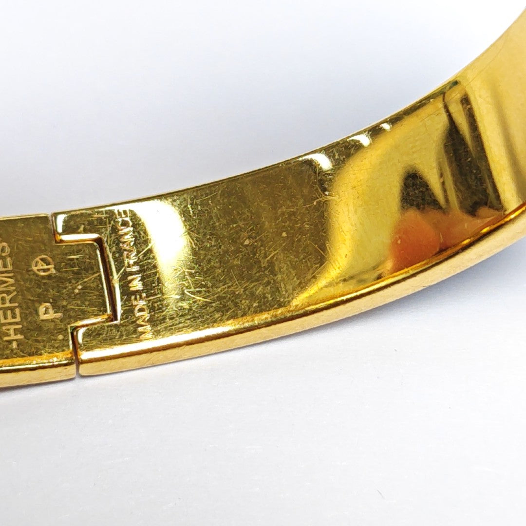 Clic H Metal Gold Bangle