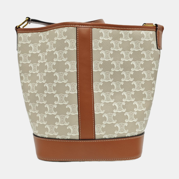 TRIOMPHE CANVAS Small Coated Canvas Beige