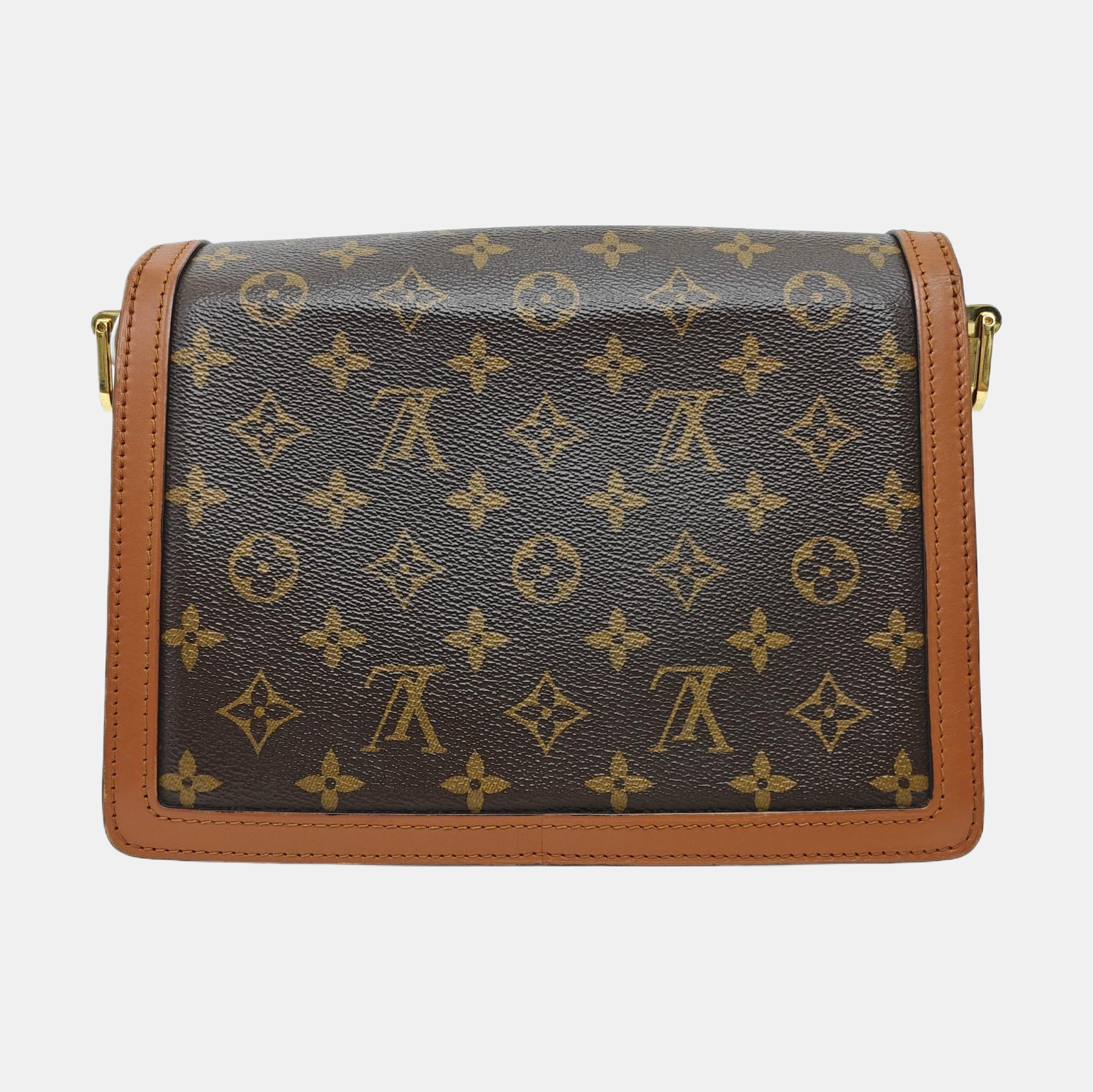 DAUPHINE MM Monogram Coated Canvas Brown