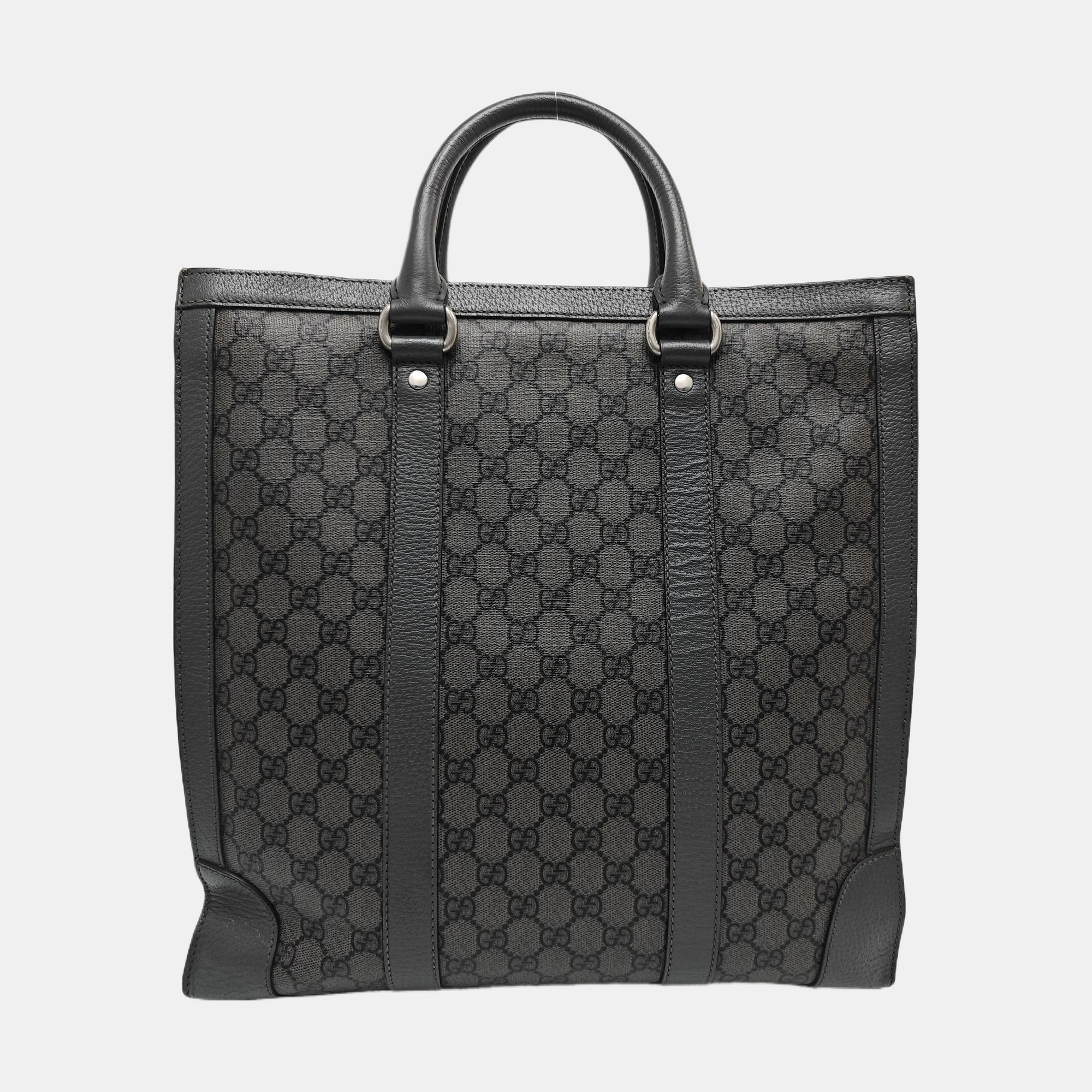 GG Multicolor Monogram Coated Canvas Gray