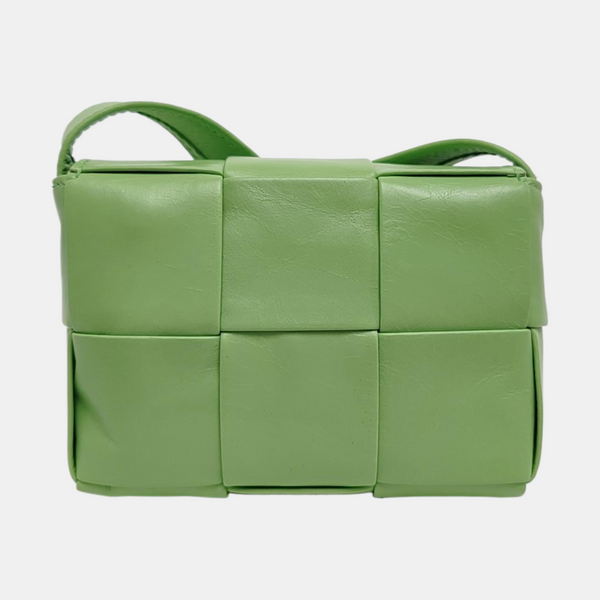 Authenticated pre-owned  Cassette Mini Calfskin Green - Shoulder Bag at Looply