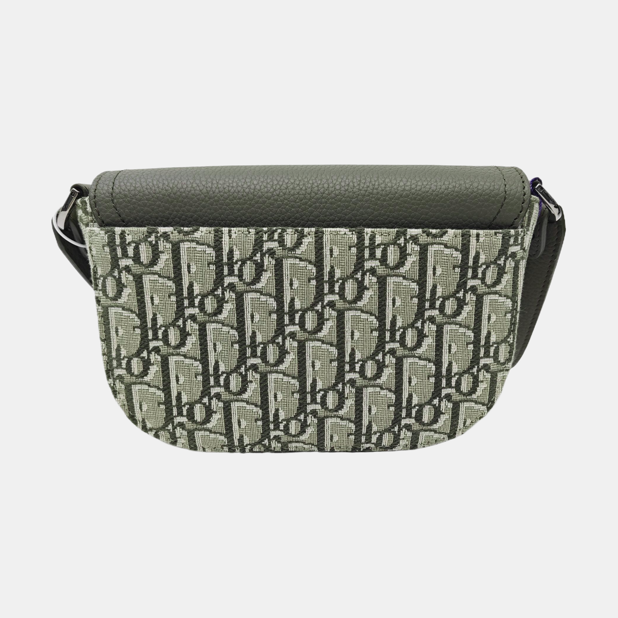 Saddle Mini Oblique Fabric Green