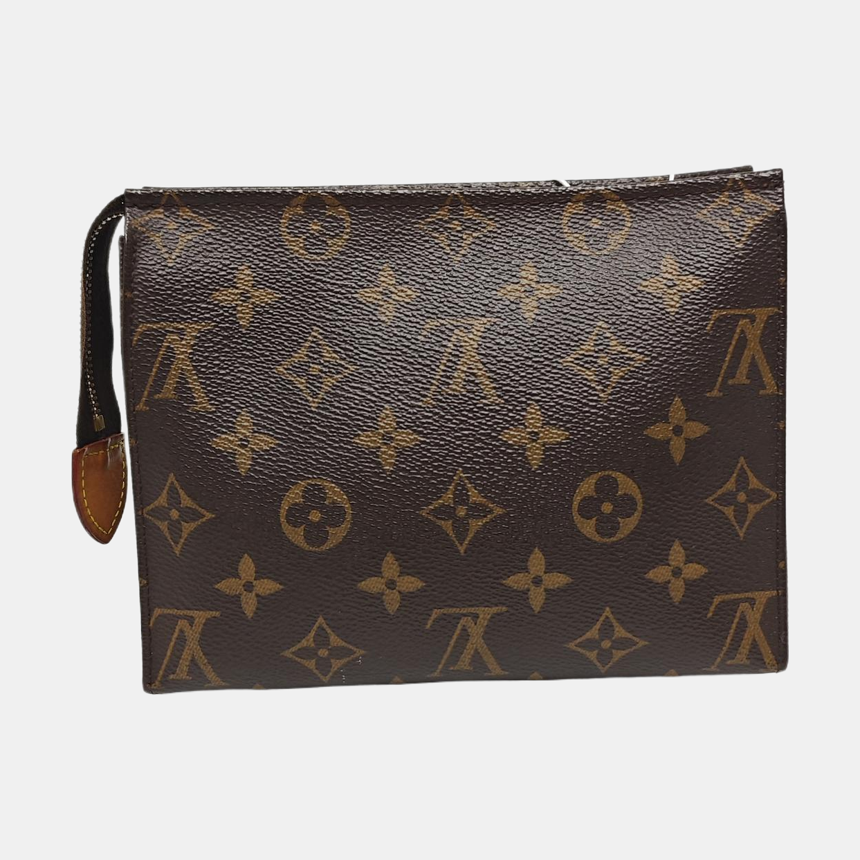 TOILET POCKET 19 Monogram Coated Canvas Brown