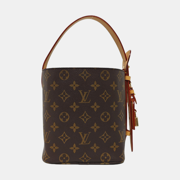 ALL IN BB Monogram Coated Canvas Brown