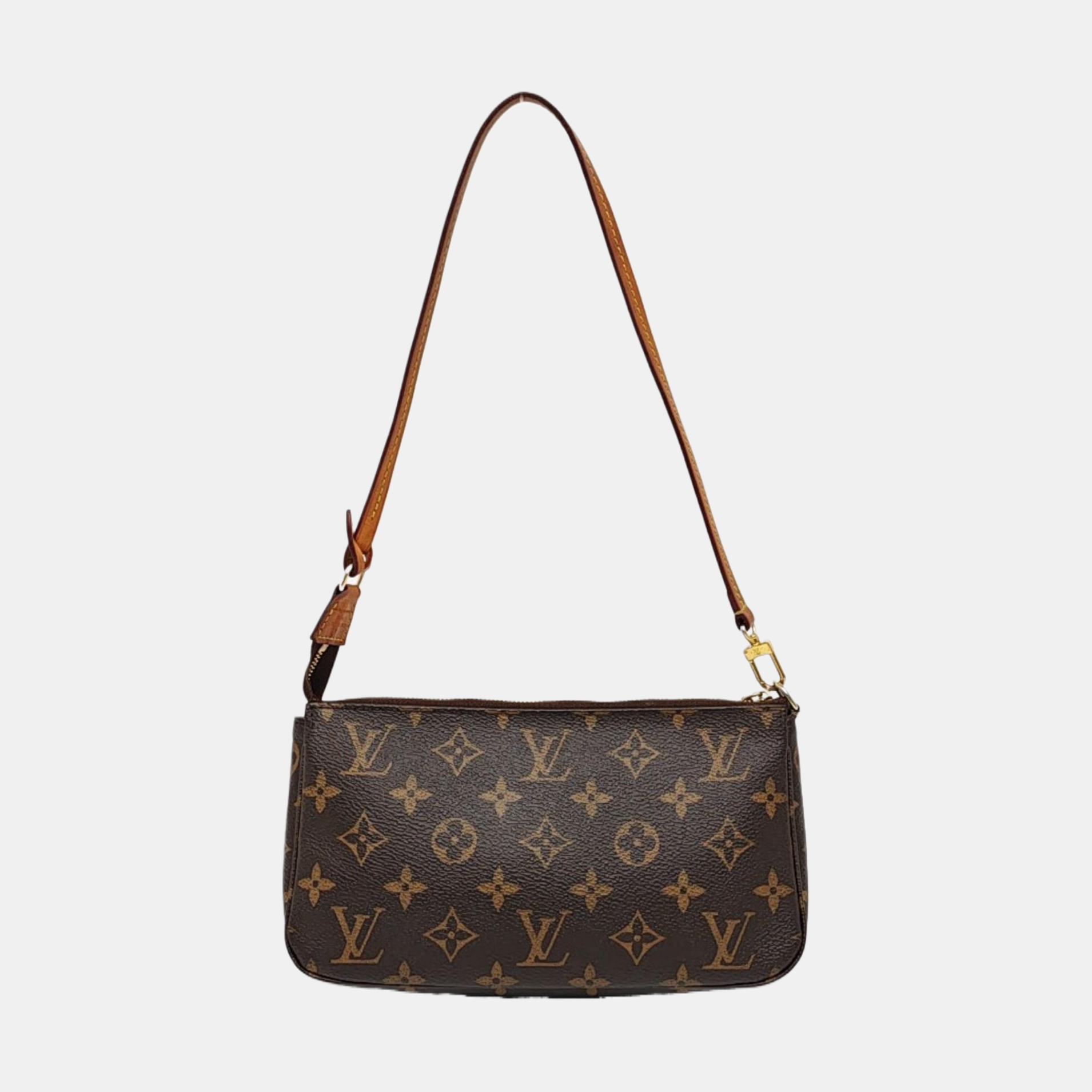 ACCESSOIRES GM Monogram Coated Canvas Brown