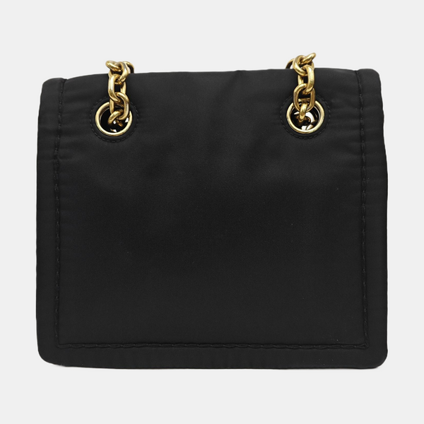 Nylon Shoulder Bag Black