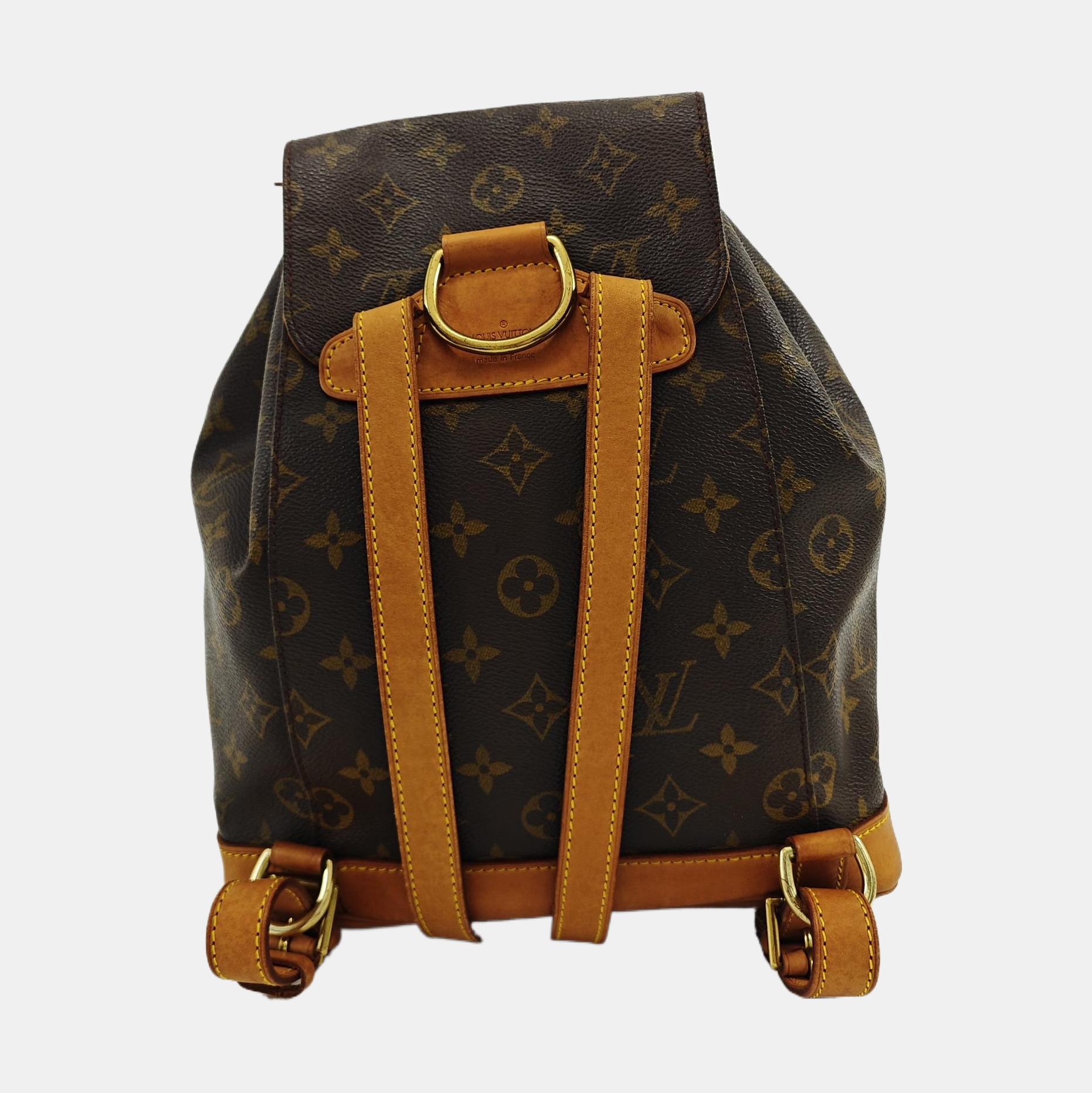 MONTSOURIS MM Monogram Coated Canvas Brown