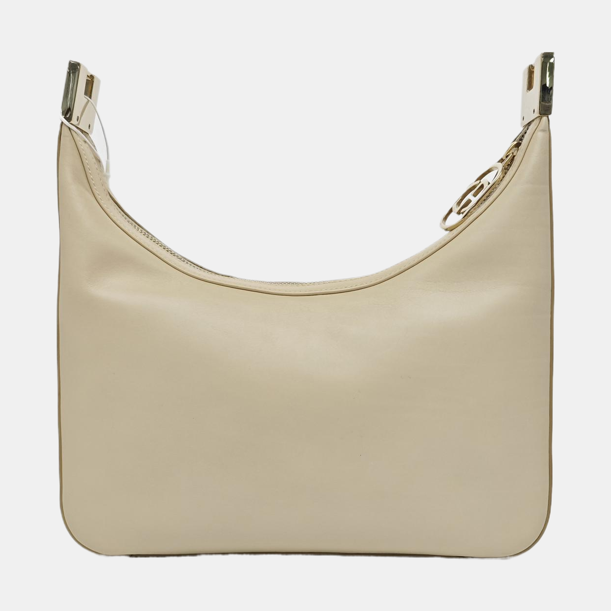 Calfskin Top Handle Bag Beige