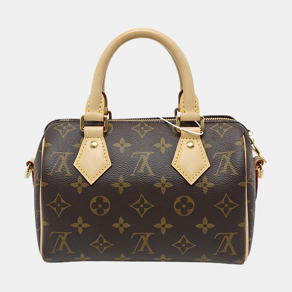 SPEEDY 20 Monogram Coated Canvas Brown