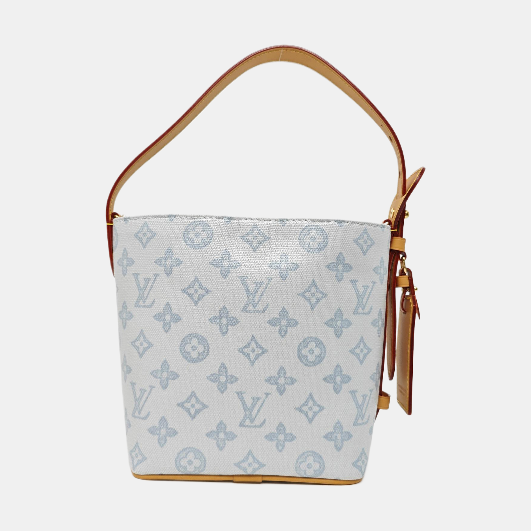 ALL IN BB Monogram Coated Canvas Blue