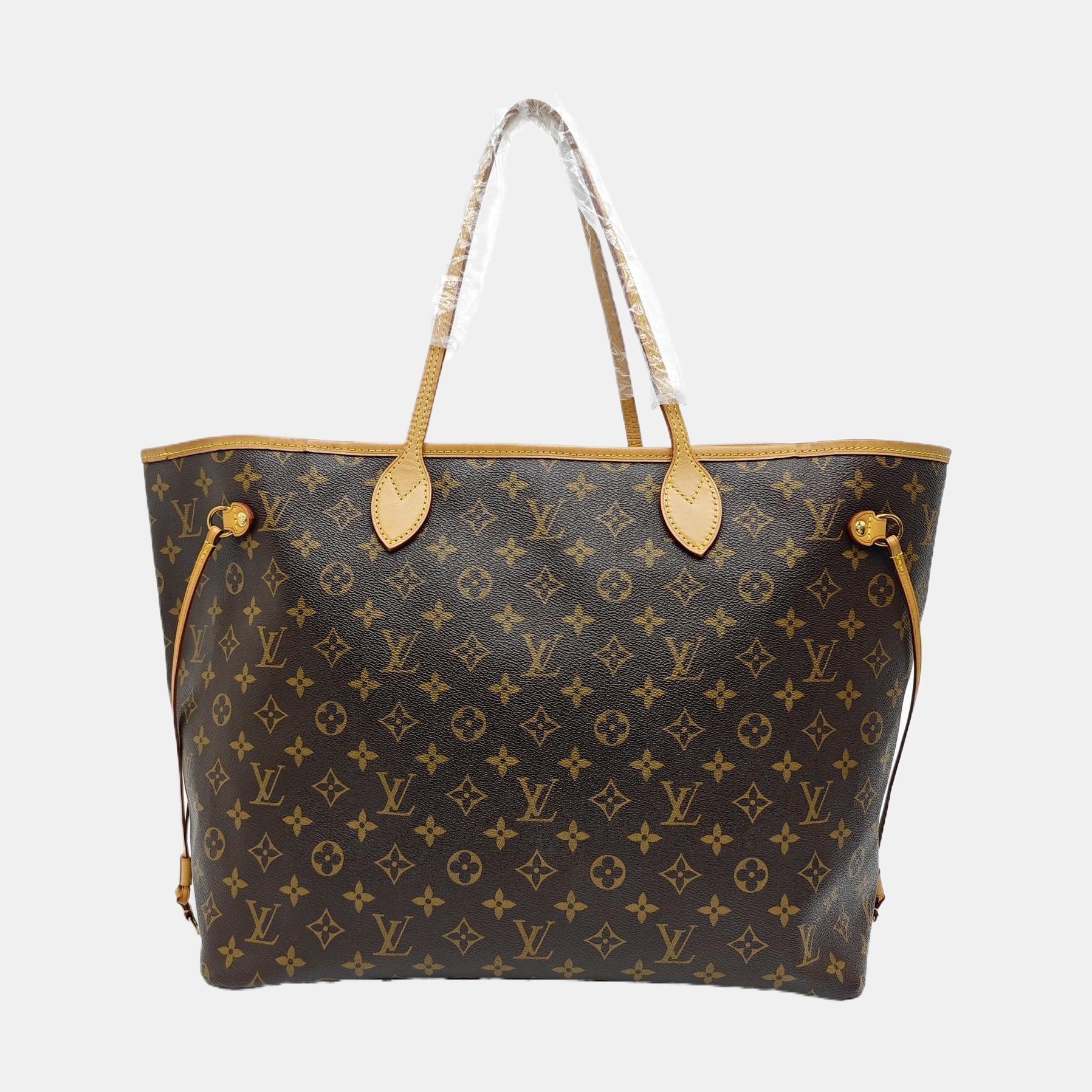 NEVERFULL GM Monogram Coated Canvas Brown