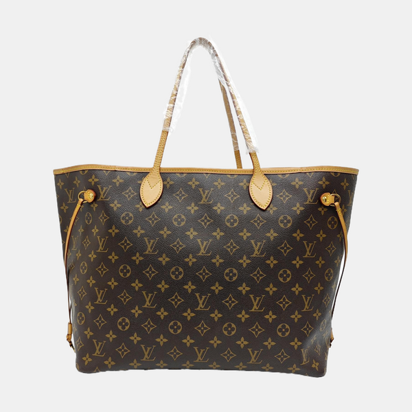 NEVERFULL GM Monogram Coated Canvas Brown