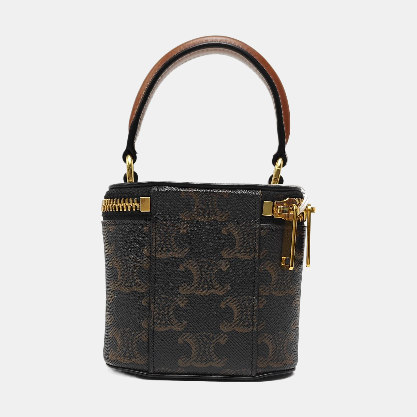 Coated Canvas Shoulder Bag Black