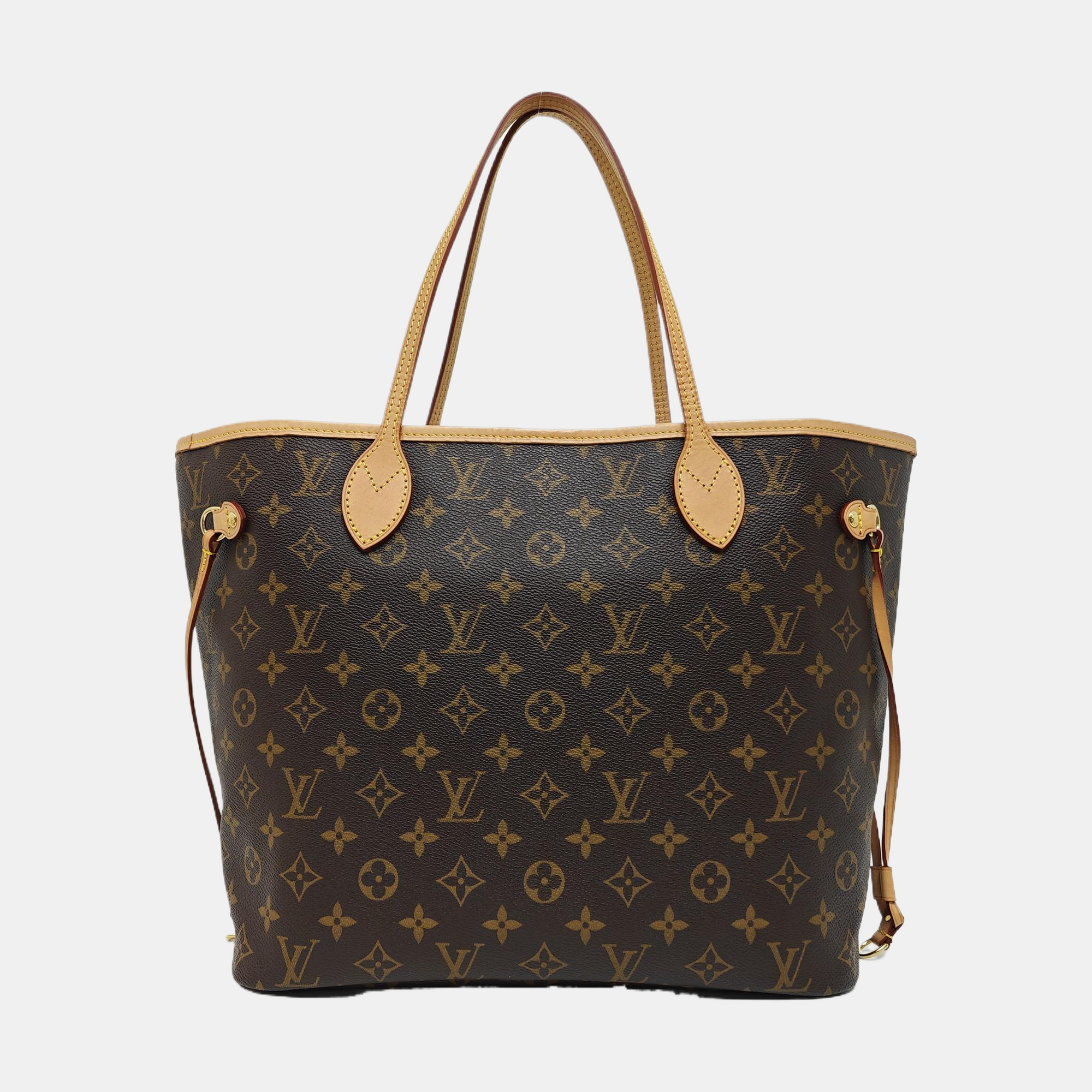NEVERFULL MM Monogram Coated Canvas Brown