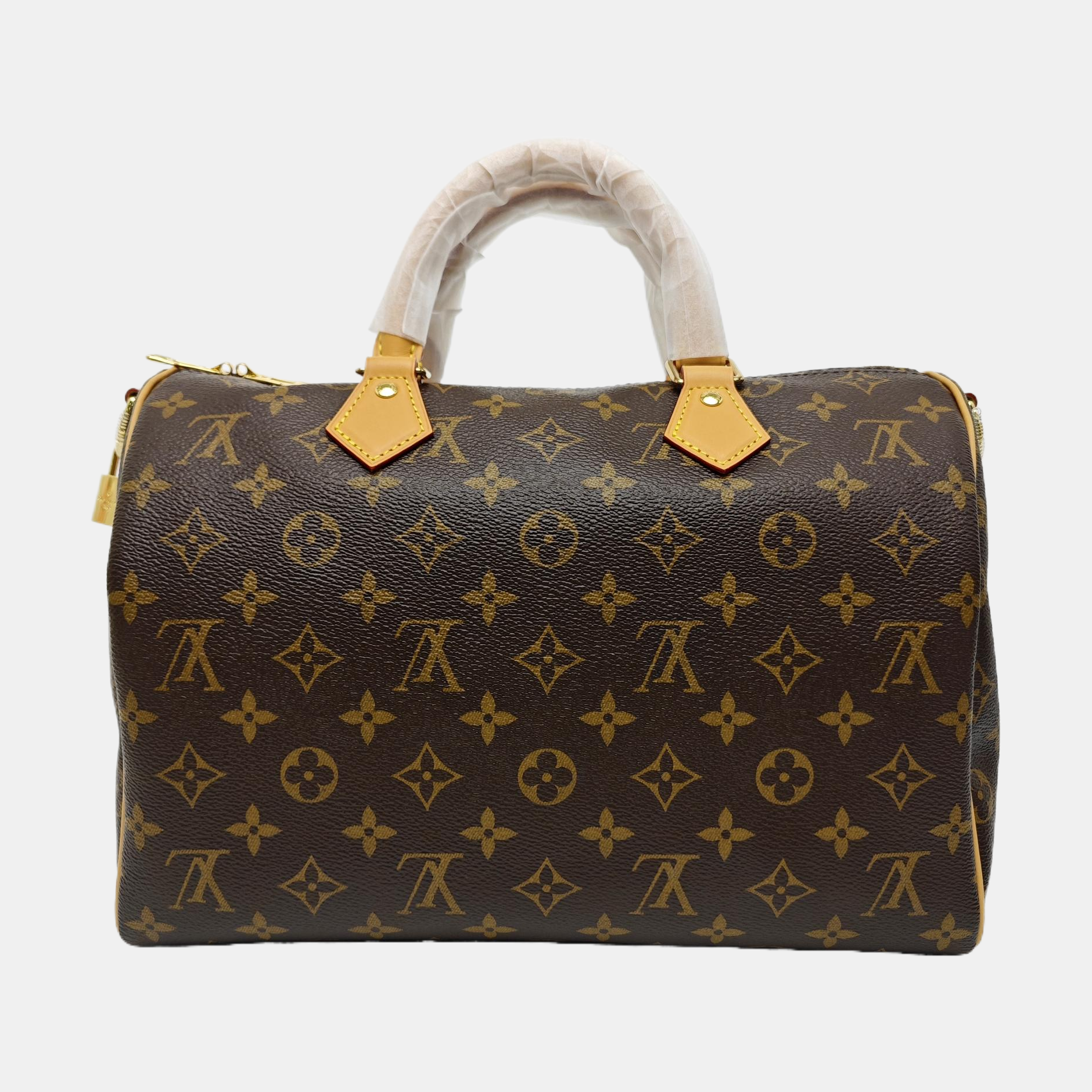 SPEEDY SOFT 30 Monogram Coated Canvas Brown