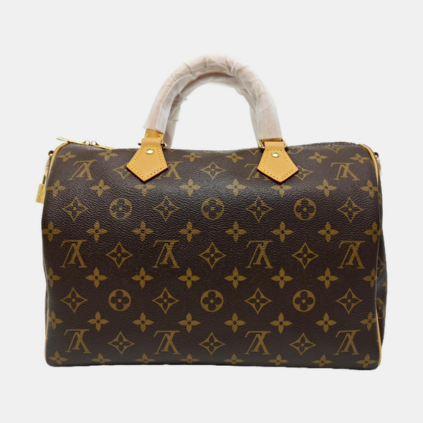 SPEEDY SOFT 30 Monogram Coated Canvas Brown