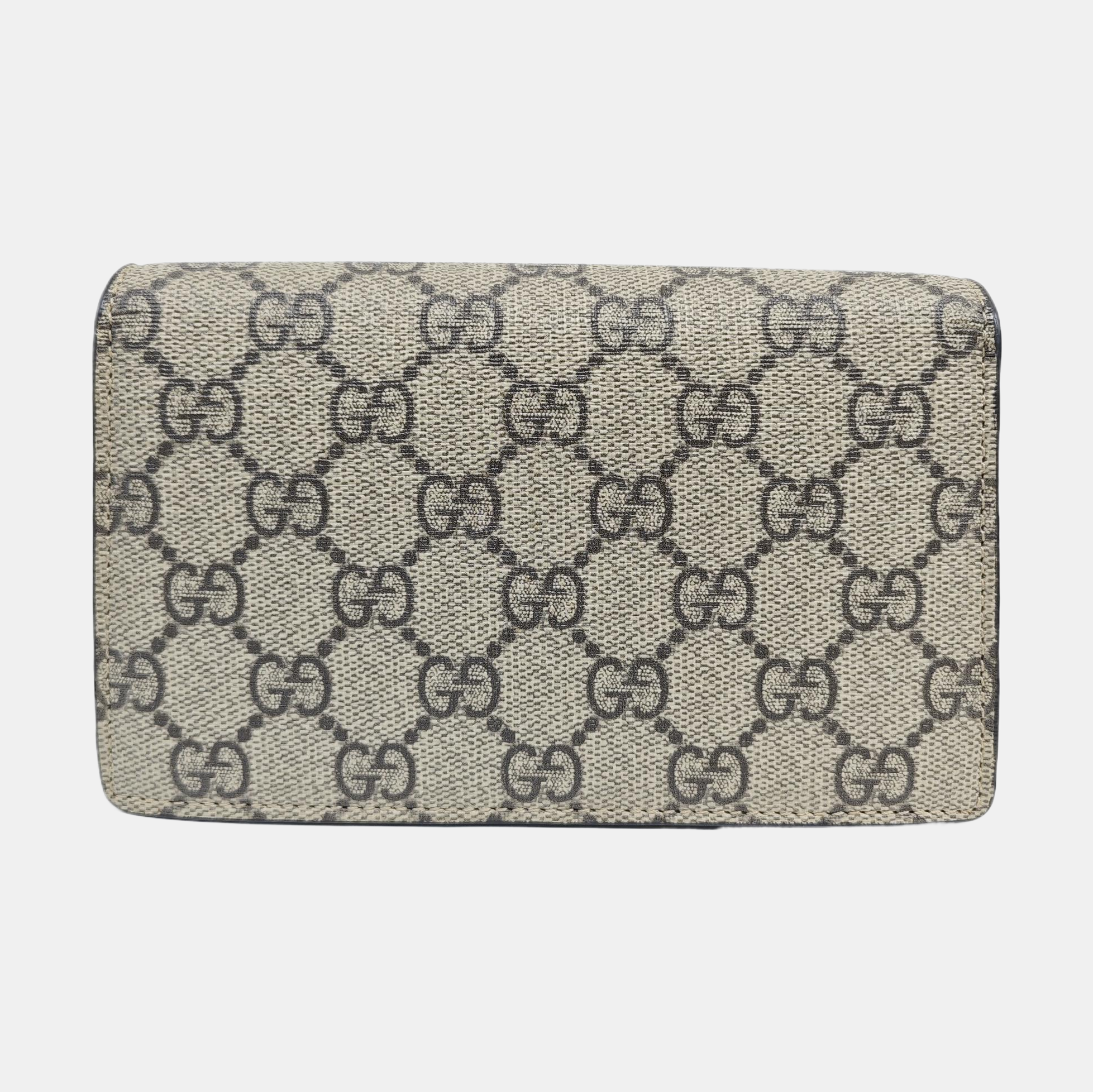 Dionysus Super Mini Monogram Coated Canvas Beige