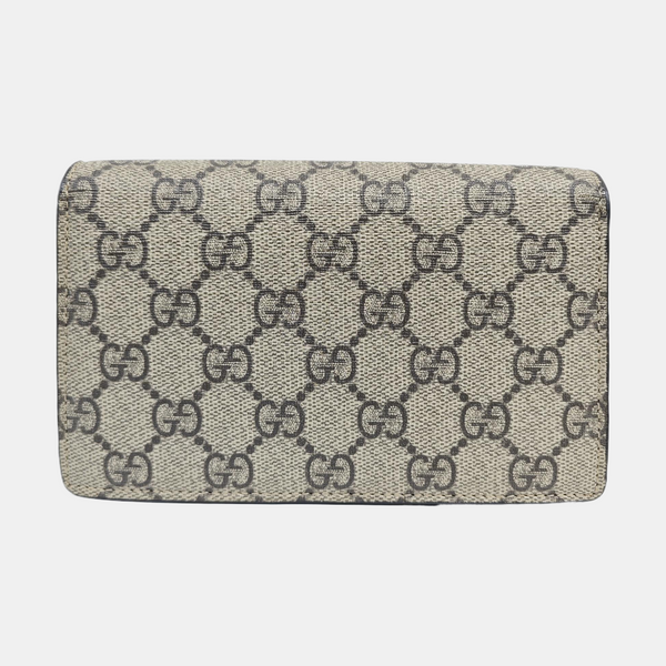 Dionysus Super Mini Monogram Coated Canvas Beige