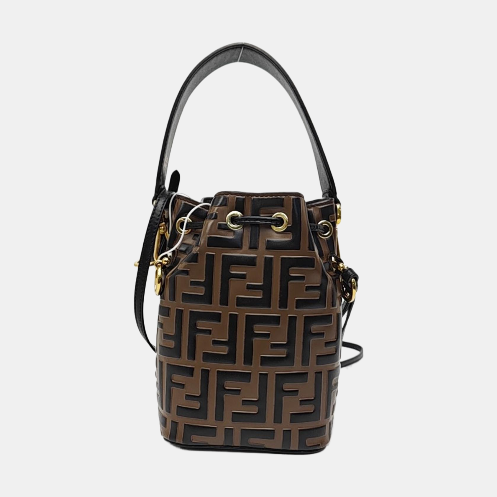 Mon Tresor Mini Monogram Calfskin Brown