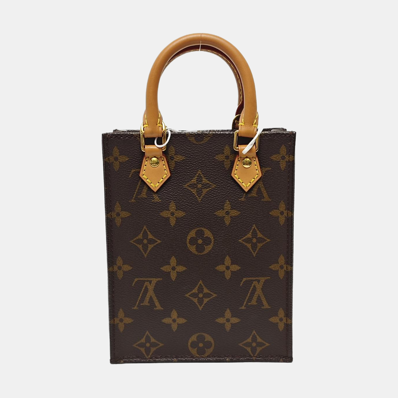 SAC PLAT Mini Lona Monogram Revestida Marrón