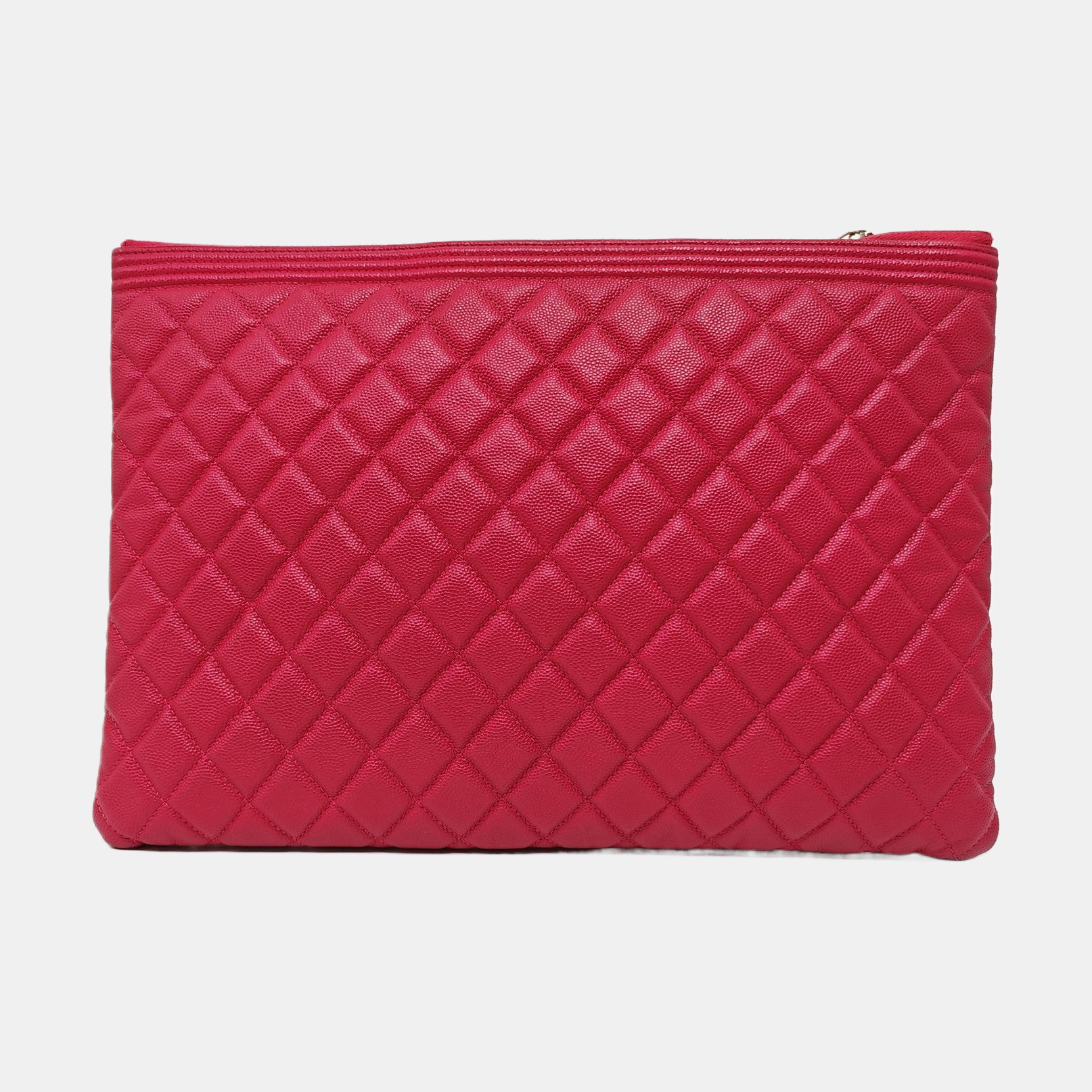 BOY CHANEL Large Quilted Calfskin Pink