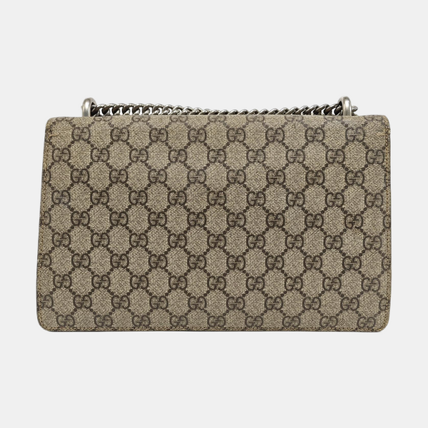 Dionysus Small Monogram Coated Canvas Black