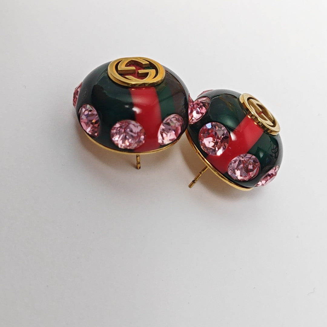 Interlocking G Metal Multicolor Stud Earrings