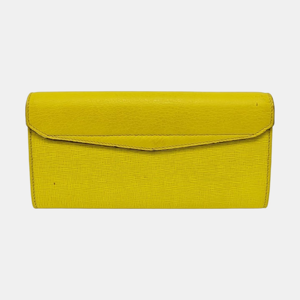 Calfskin Wallet Yellow