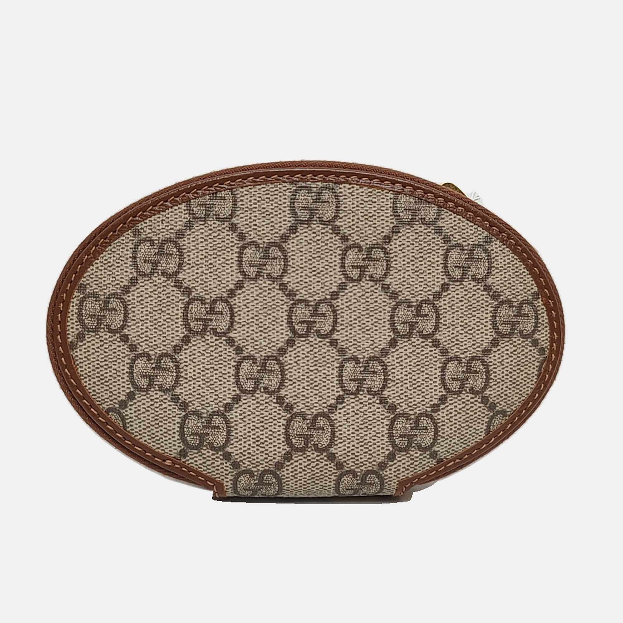Authenticated pre-owned  Horsebit 1955 Monogram Coated Canvas Beige Coin Purse - Coin Purse at Looply