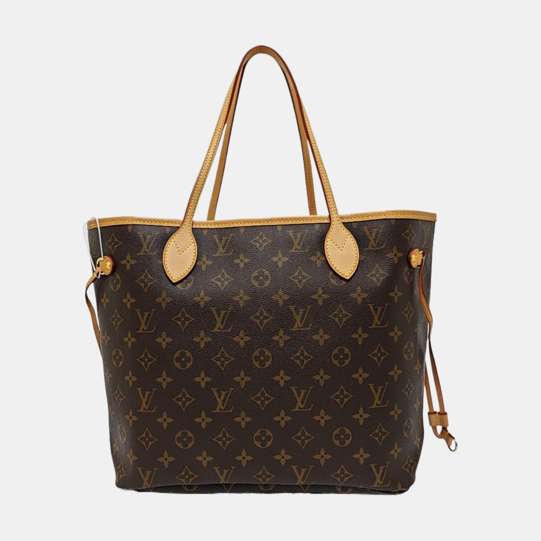 Authenticated pre-owned  NEVERFULL MM Monogram Coated Canvas Brown - Tote Bag at Looply