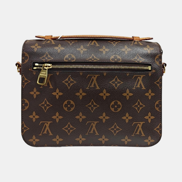 MÉTIS MM Monogram Coated Canvas Brown