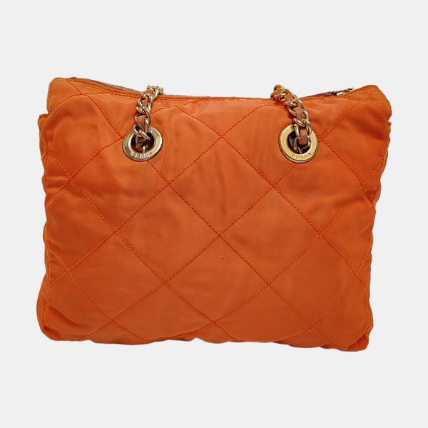 Re-Edition 1995 Chaîne Quilted Nylon Orange