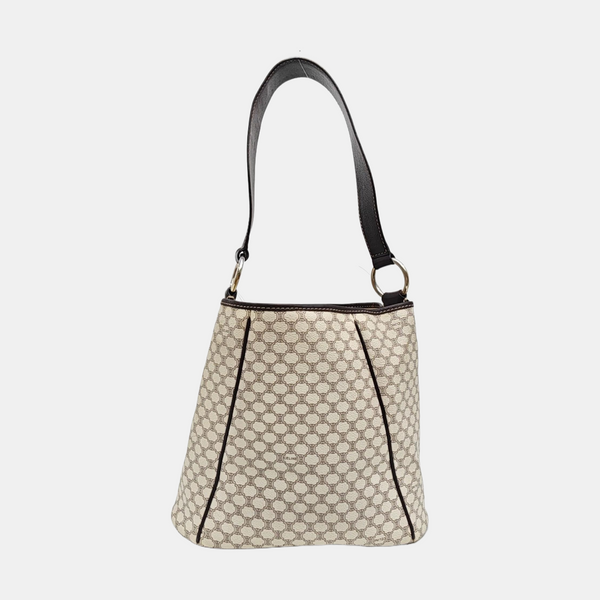 Coated Canvas Tote Bag Beige