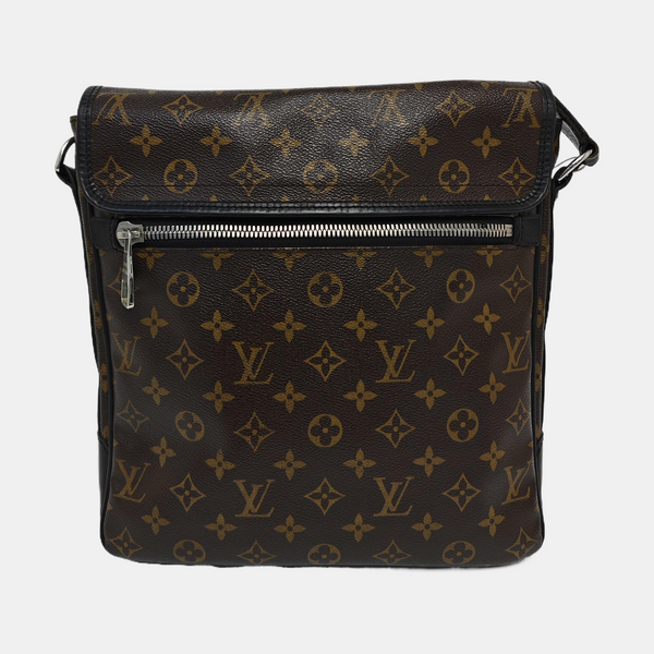Monogram Coated Canvas Shoulder Bag Brown