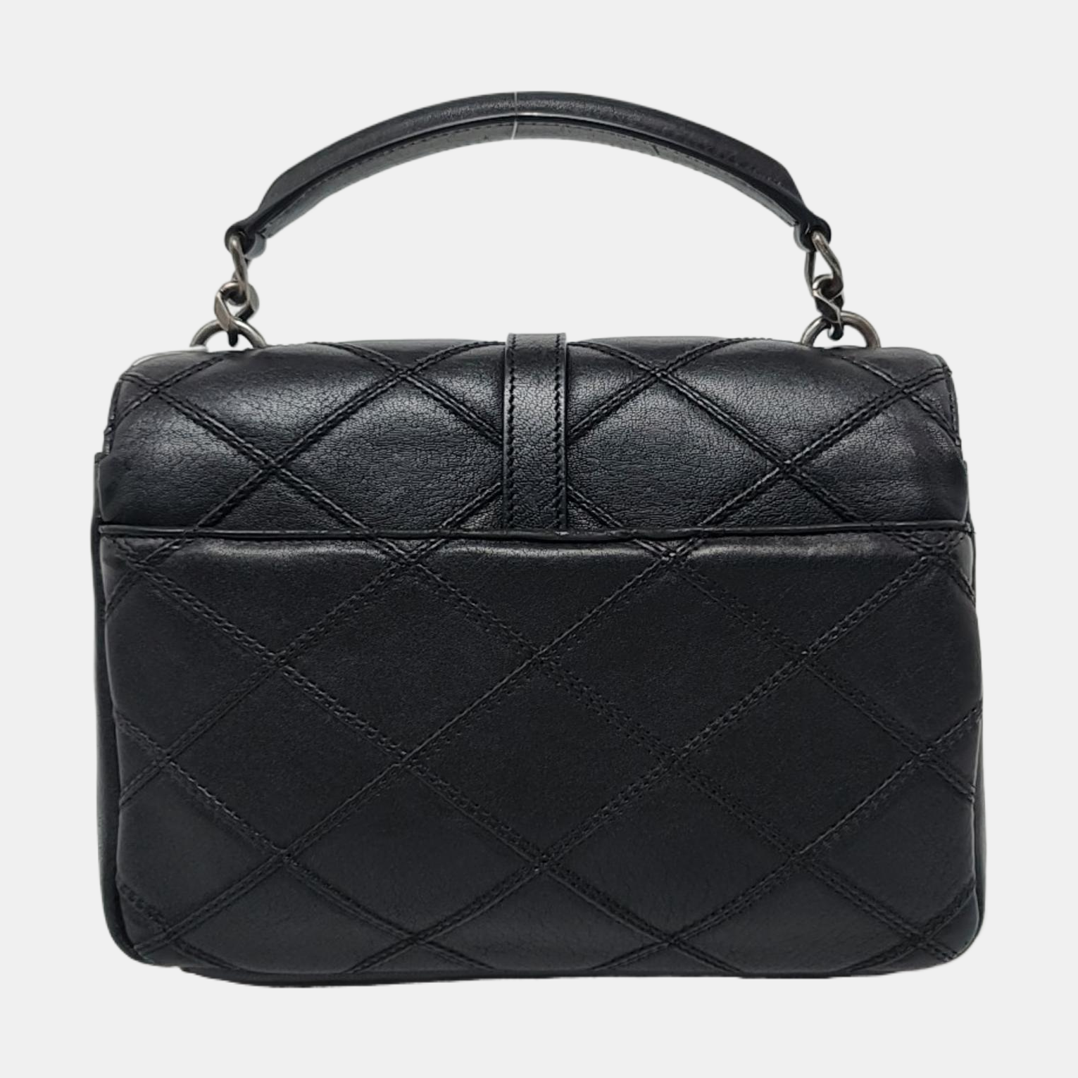 COLLEGE Medium Quilted Calfskin Black