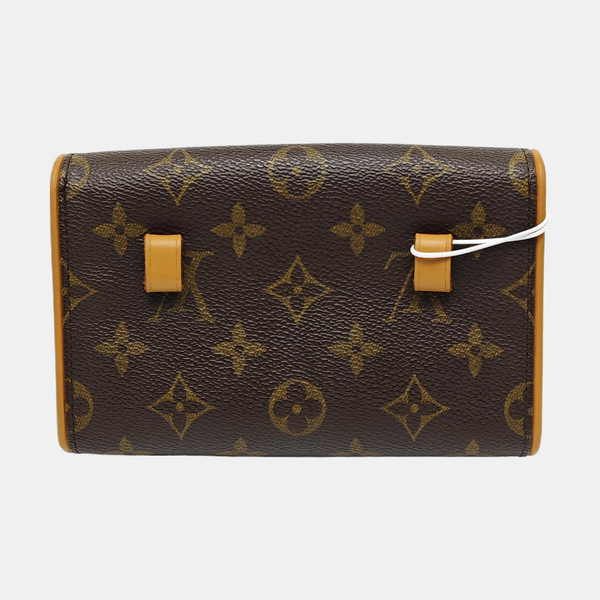 FLORENTINE Monogram Coated Canvas Brown