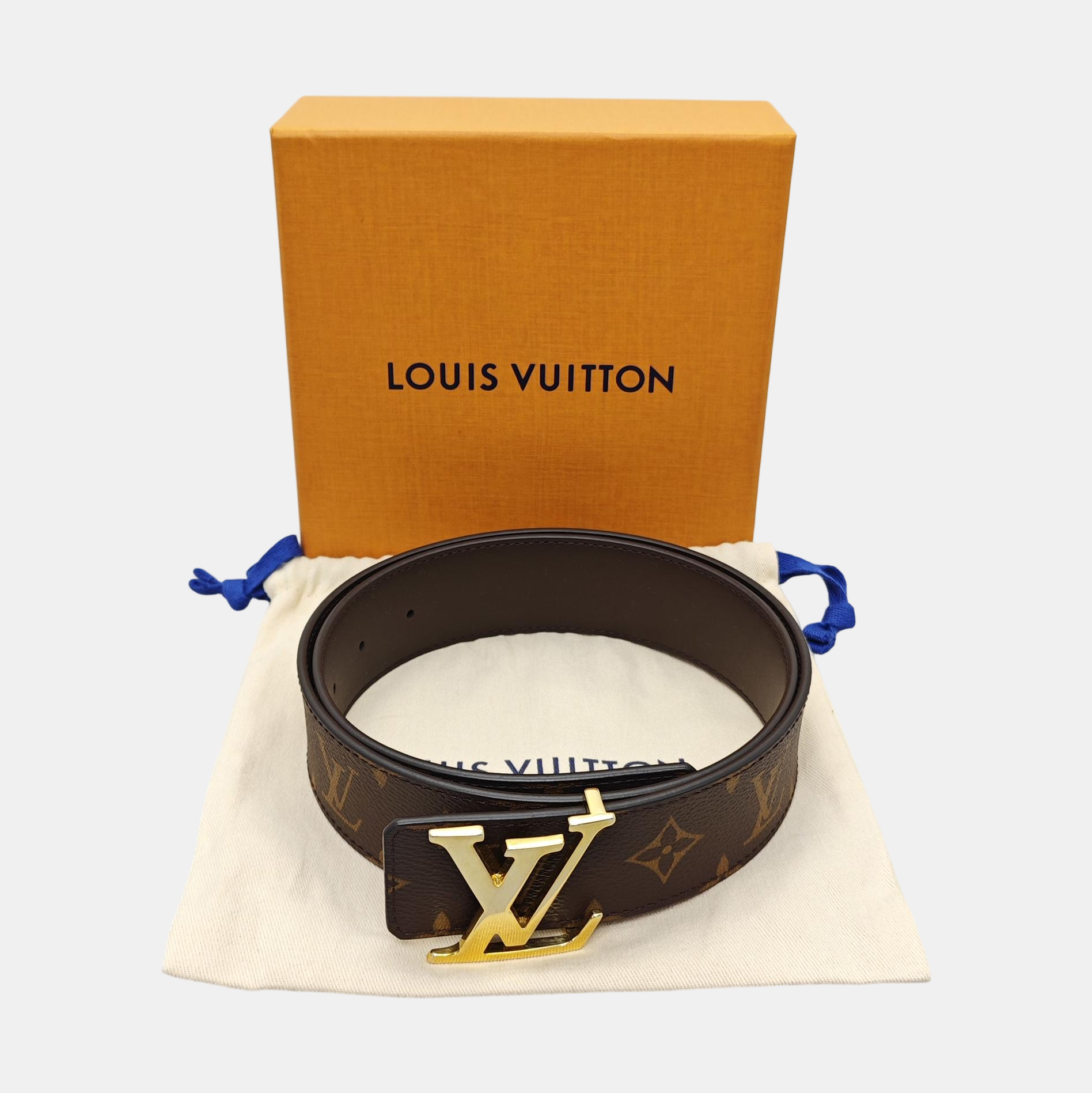LV TAG Coated Canvas Brown Belt