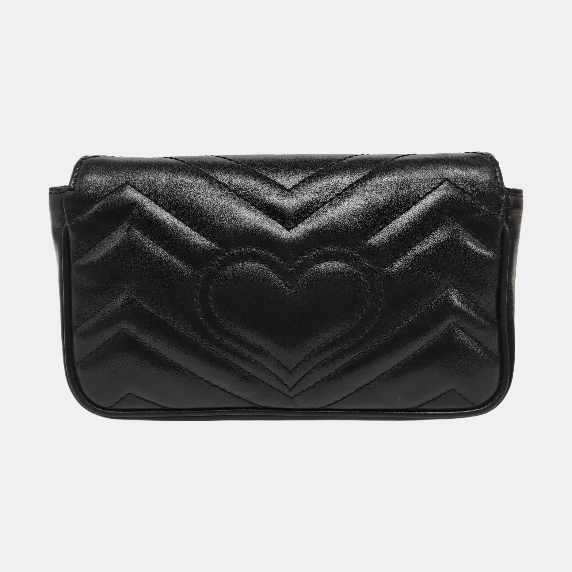 GG Marmont Mini Quilted Calfskin Black