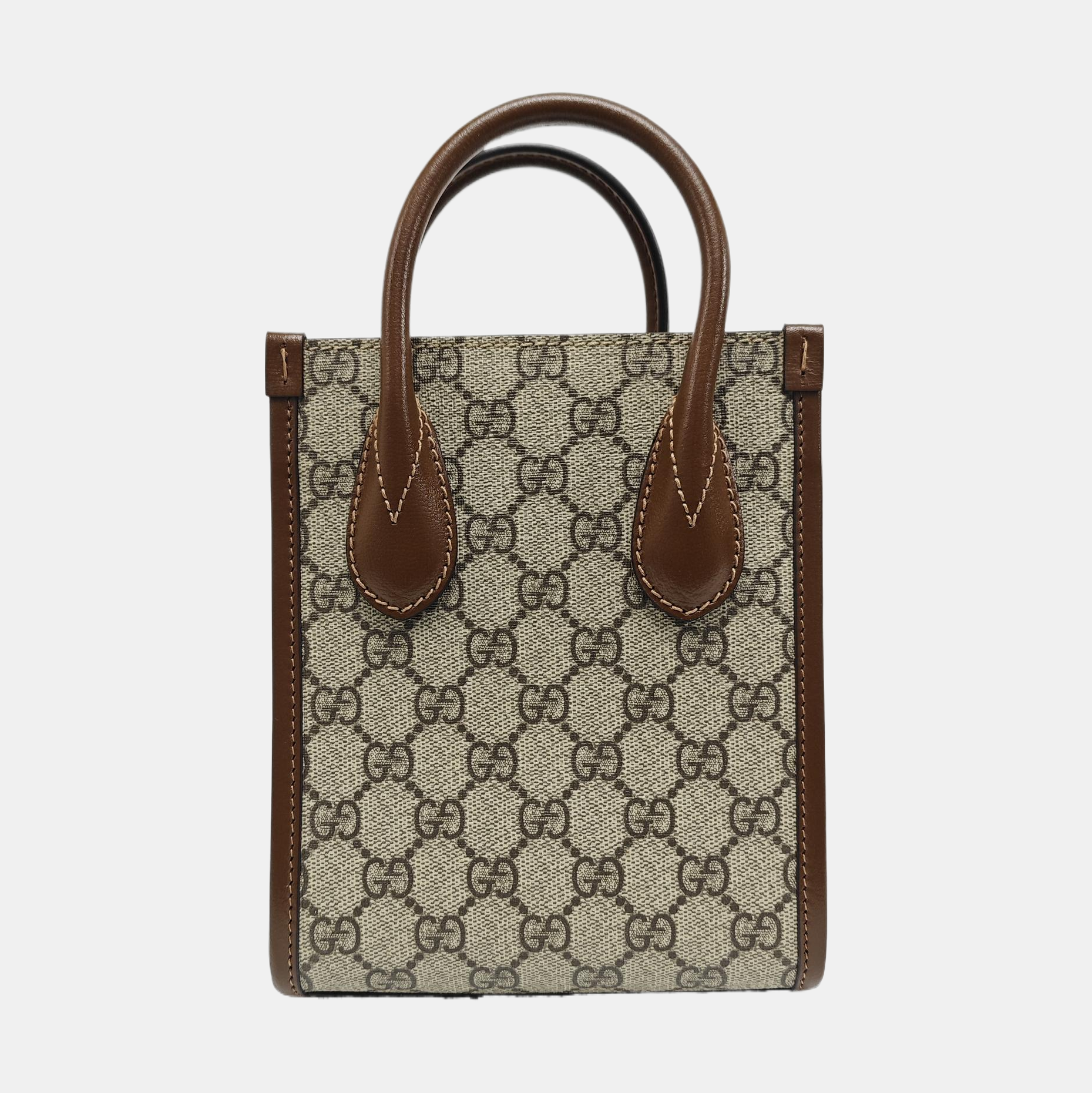 Retro Mini Monogram Coated Canvas Beige
