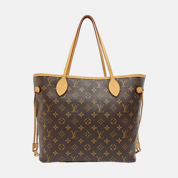 NEVERFULL MM Monogram Coated Canvas Brown