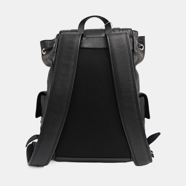 Monogram Calfskin Backpack Large Black