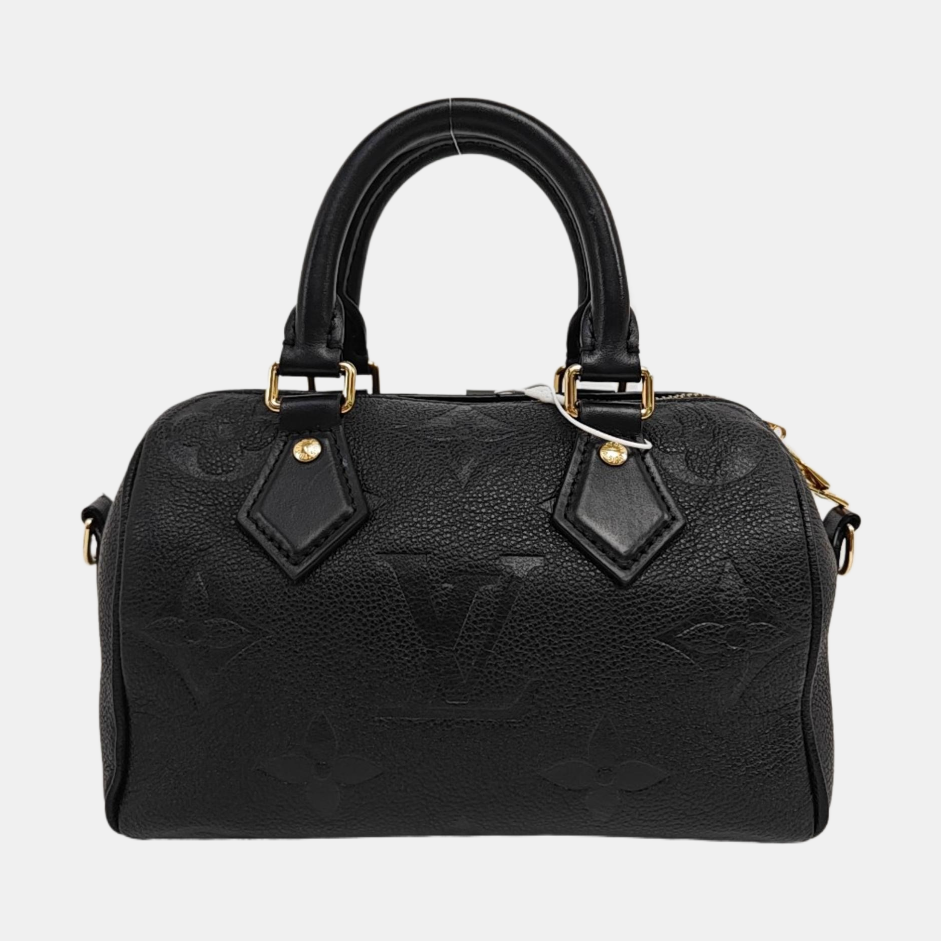 SPEEDY 20 Monogram Calfskin Black