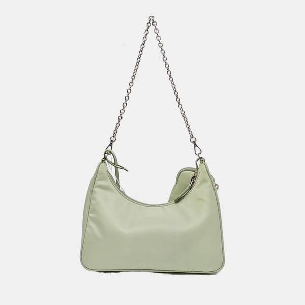 Authenticated pre-owned  Re-Edition2005 Mini Nylon Green - Shoulder Bag at Looply