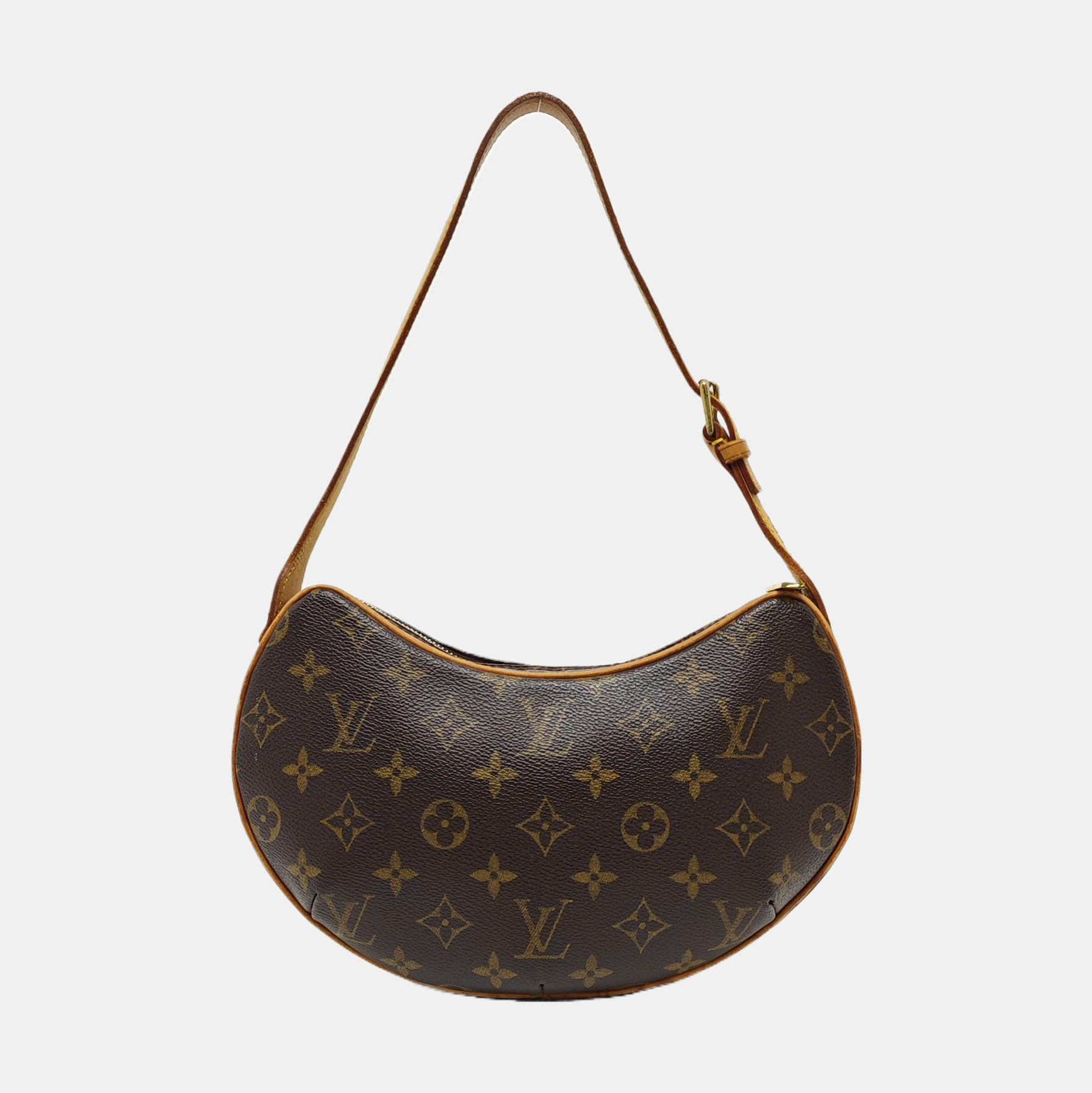 CROISSANT PM Monogram Coated Canvas Brown