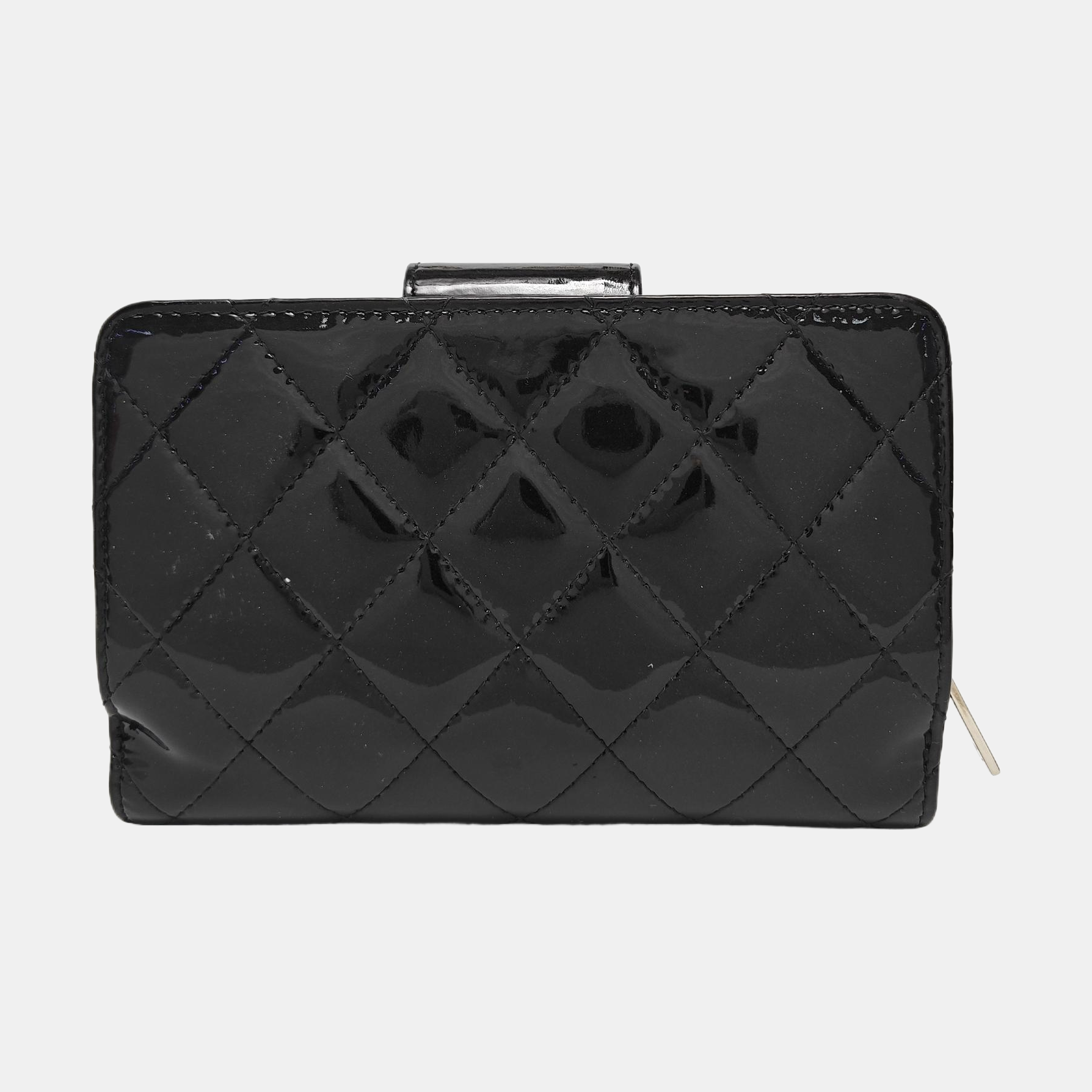 Quilted Calfskin Wallet Black