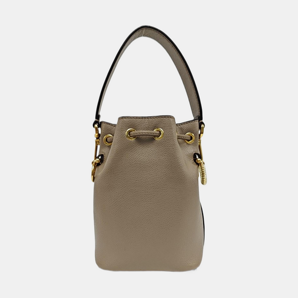 Authenticated pre-owned  Mon Tresor Mini Calfskin Gray - Bucket Bag at Looply