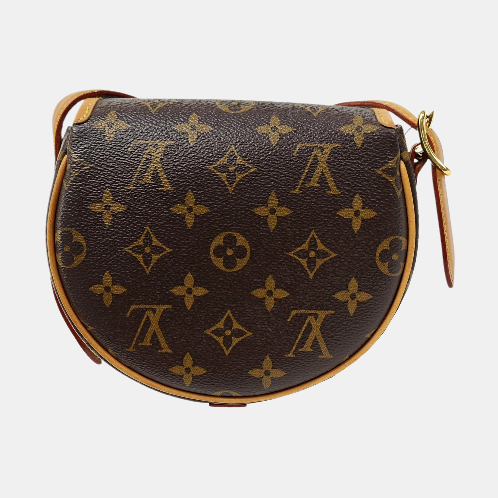 TAMBOURINE Monogram Coated Canvas Brown