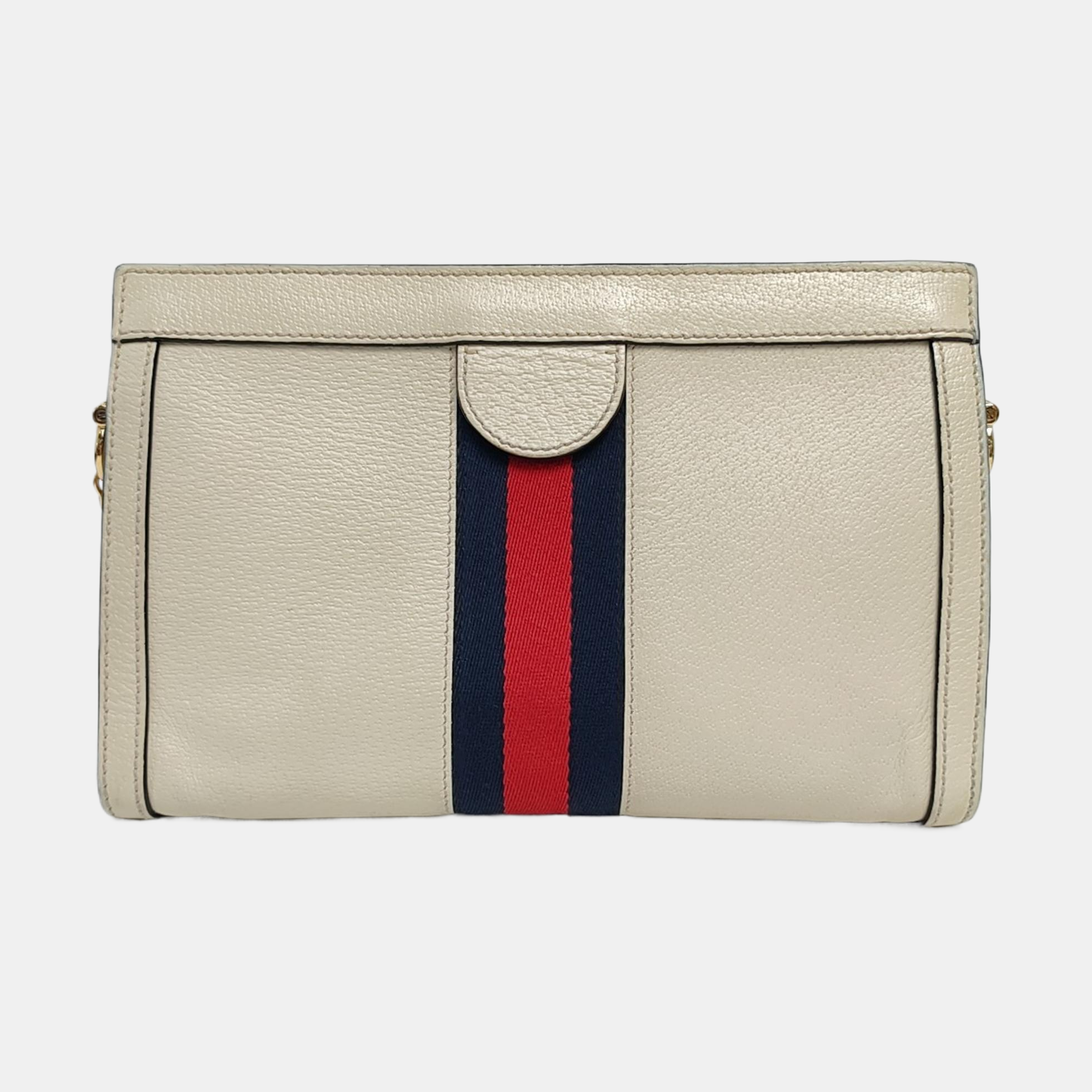 Ophidia Small Calfskin White