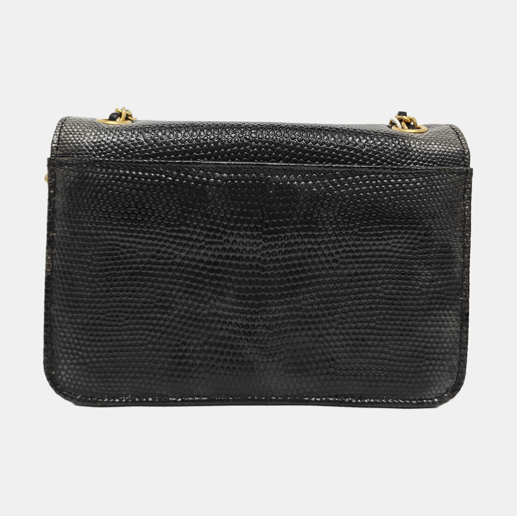 Lizard Shoulder Bag Black