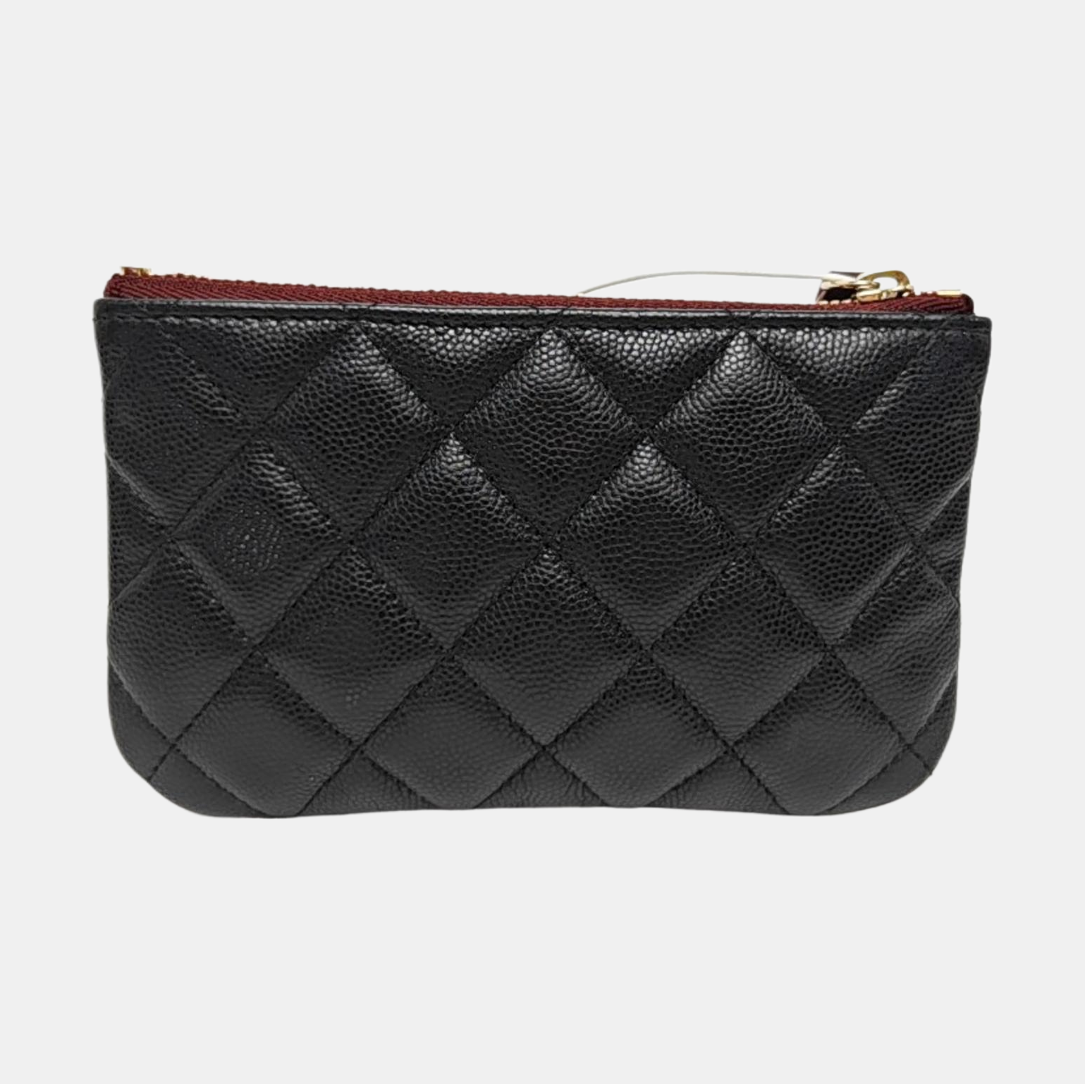 Grained Calfskin Clutch Black